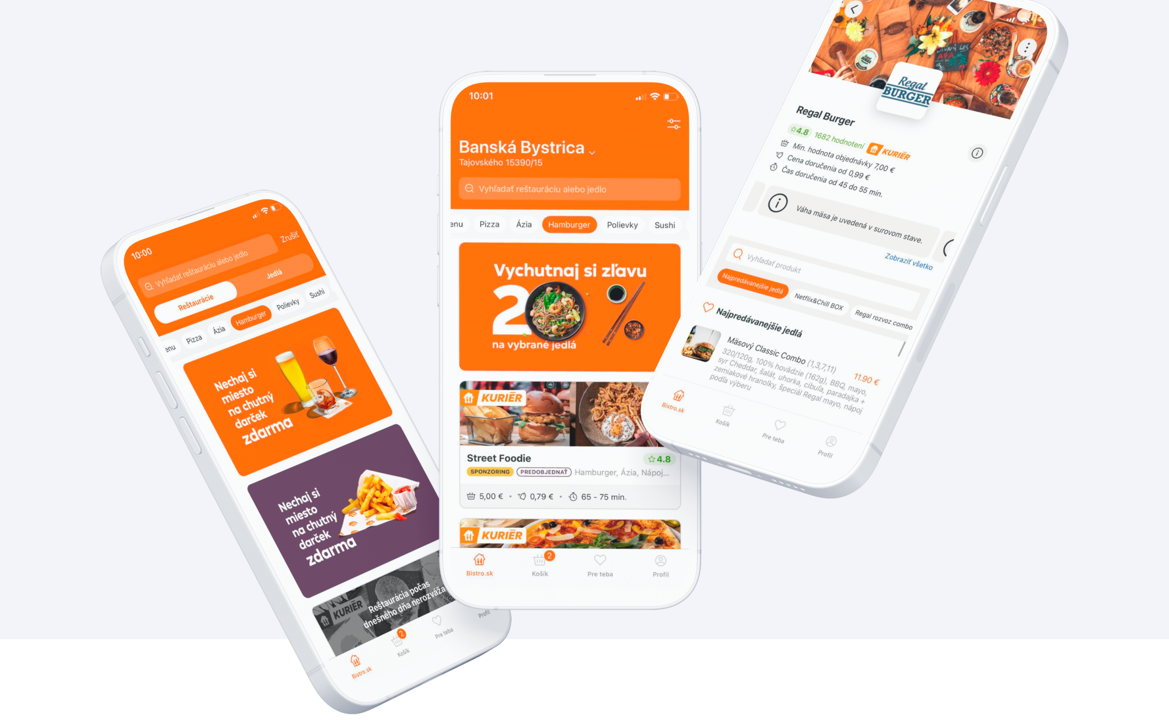 Delivering a delightful food ordering experience for one of the top Slovak startups Bistro.sk