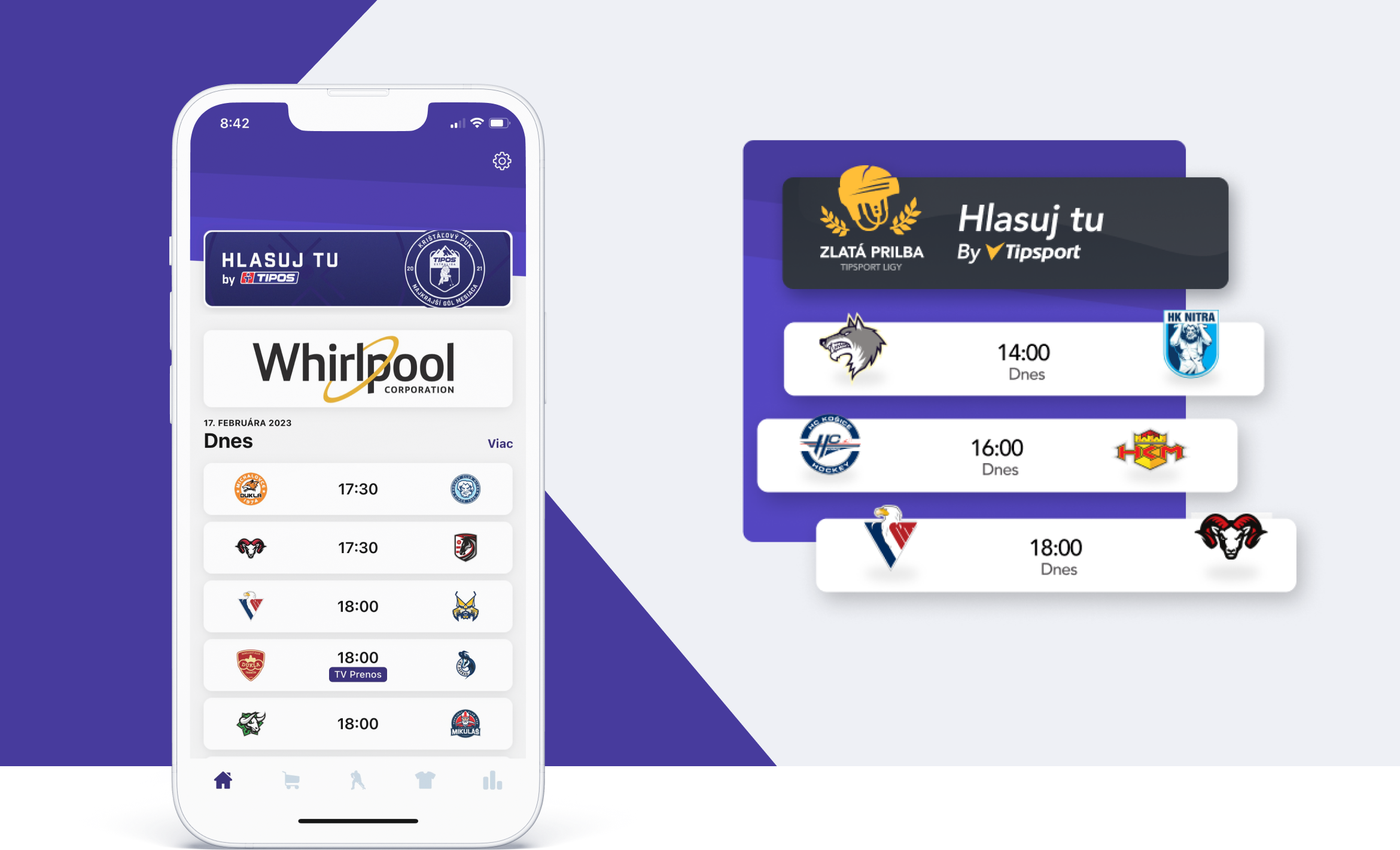 Vytvorenie pútavého zážitku prostredníctvom mobilnej aplikácie pre Slovenskú hokejovú ligu
