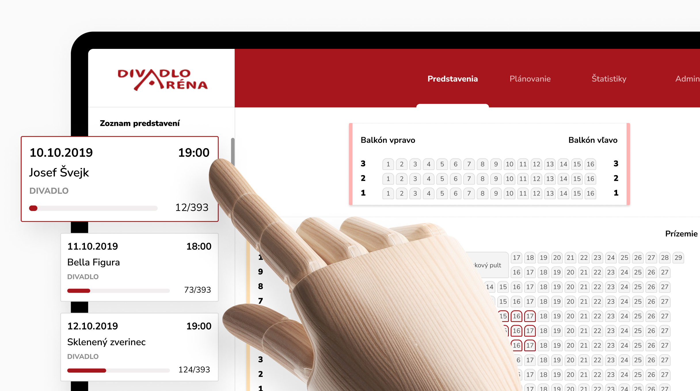 Systém predaja vstupeniek a rezervácie miest pre Divadlo Aréna