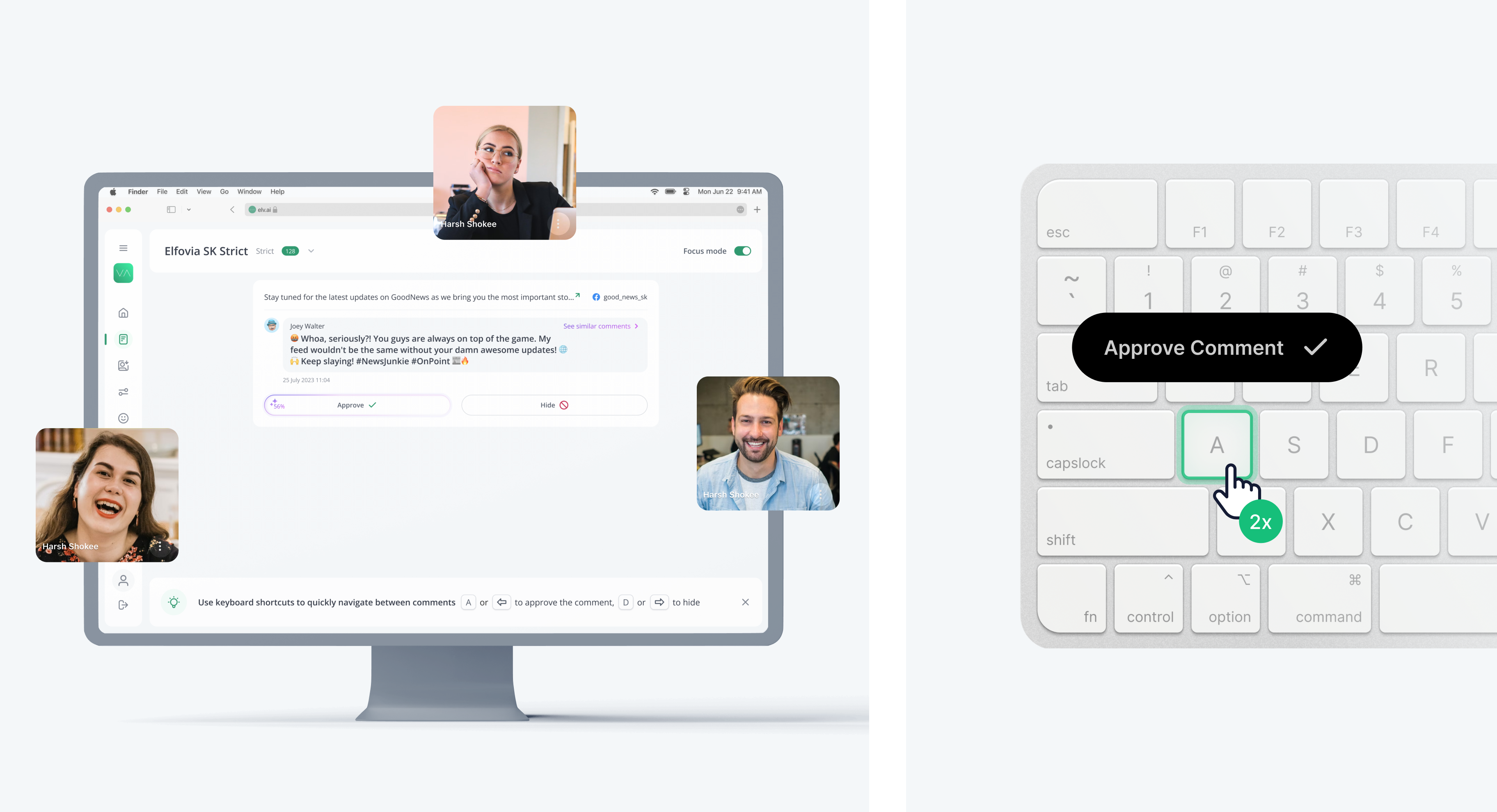 Creating a safer digital space with AI content moderation for Elv.ai